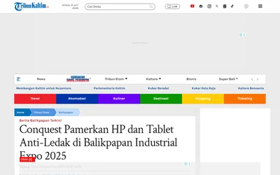 Conquest Pamerkan HP dan Tablet Anti-Ledak di Balikpapan Industrial Expo 2025 - Tribunkaltim.co